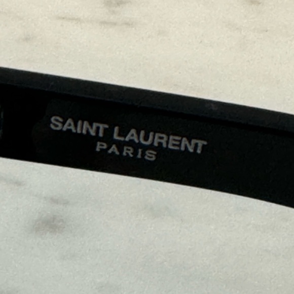 YSL Saint Laurent SL137 Devon sunglasses black silver square rectangle shape - Picture 8 of 10